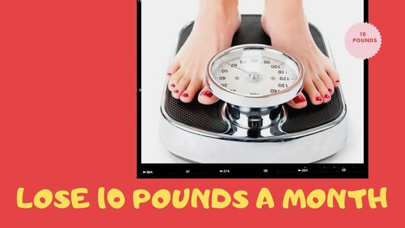 how to lose 10 pounds a month